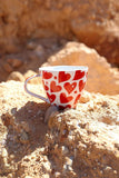 Tasse Avec Coeurs Rouges