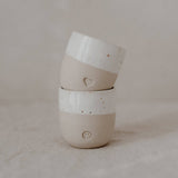 Tasse à expresso en forme de cœur