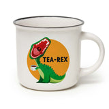 Tazza di porcellana i tè-rex