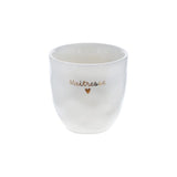 Tasse maitresse coeur gold