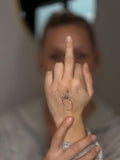 Tatouage éphémère Sioou : Fuck with a ring x5