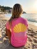 Côte d'Azur I roze T-shirt