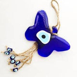 Tenture murale en macramé Evil Eye