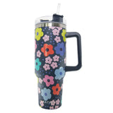 Thermos Navy Daisy avec poignée