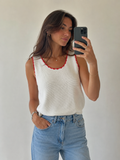 Top Camélia I Rouge