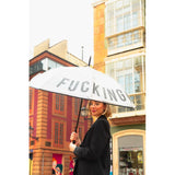 Transparent umbrella ''Fucking rain''