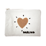 Trousse influence cœur marron darling