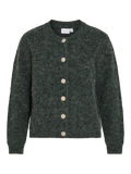 VIALVA O-AUSSCHNITT L/A STRICK-CARDIGAN/R