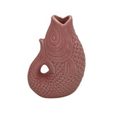 Vase Ceramic Poisson Pm Rose L8,2 P5 H12cm