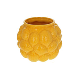 Yellow lemon ceramic vase