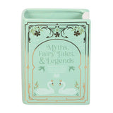 Vase en forme de livre vert