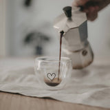 Verre à expresso à double paroi sans poignée