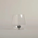 Heart Glass I Grey