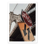 Kunstposter - Brooklyn Bridge Stop - Rikard Martin 