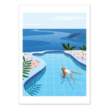 Art-Poster - Girl in Pool - Petra Lizde
