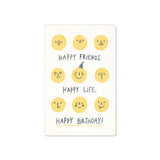 Frohe Freunde glückliches Leben alles Gute zum Geburtstag