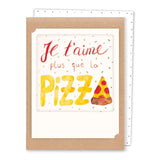 je t'aime plus que la pizza