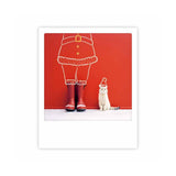 Weihnachtsmann-Katze