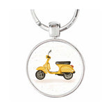 yellow moped