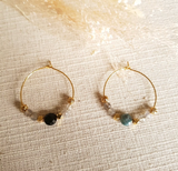 Boucles d'oreilles Chrystelle Labradorite