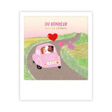 Carte postale - Format Polaroide - Du bonheur sur le chemin