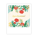 Carte postale - Format Polaroide - Joyeux fleur