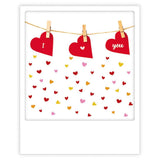 Carte postale - Format Polaroide - Lots of hearts