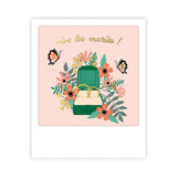 Carte postale - Format Polaroide - Vive les mariés