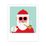 Razglednica - format Polaroide - hipster santa