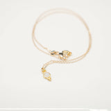Merhy Halskette - Vergoldet - Weißer Achat