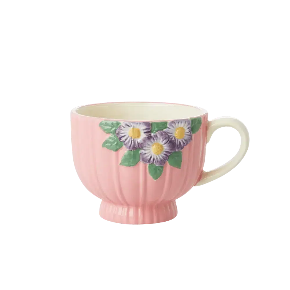 Mug en céramique Flower - Rose