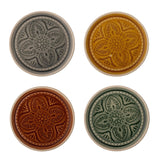 Piastra rani, verde, arenaria _ set di 4