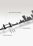 London Skyline 2 - Black (50cm) 