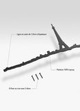 Skyline de Paris - melns (50 cm)